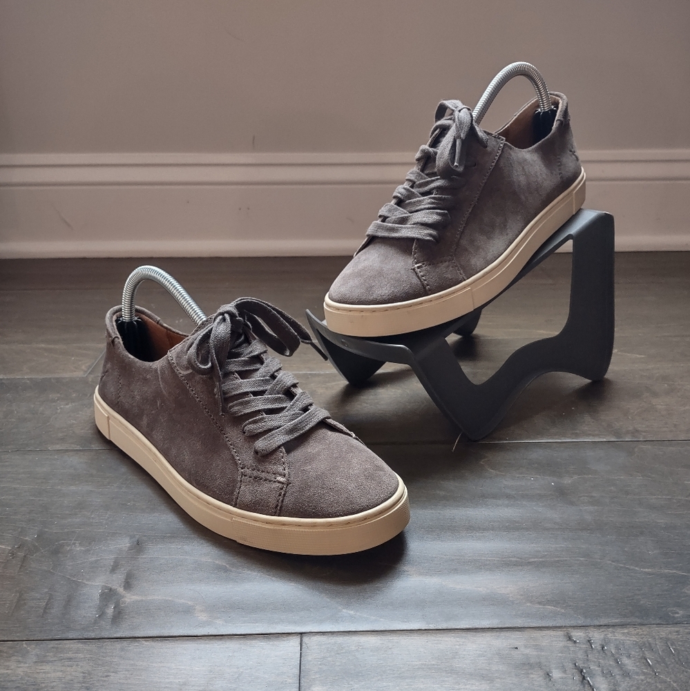 Frye Gemma Low Top Suede Leather Sneakers